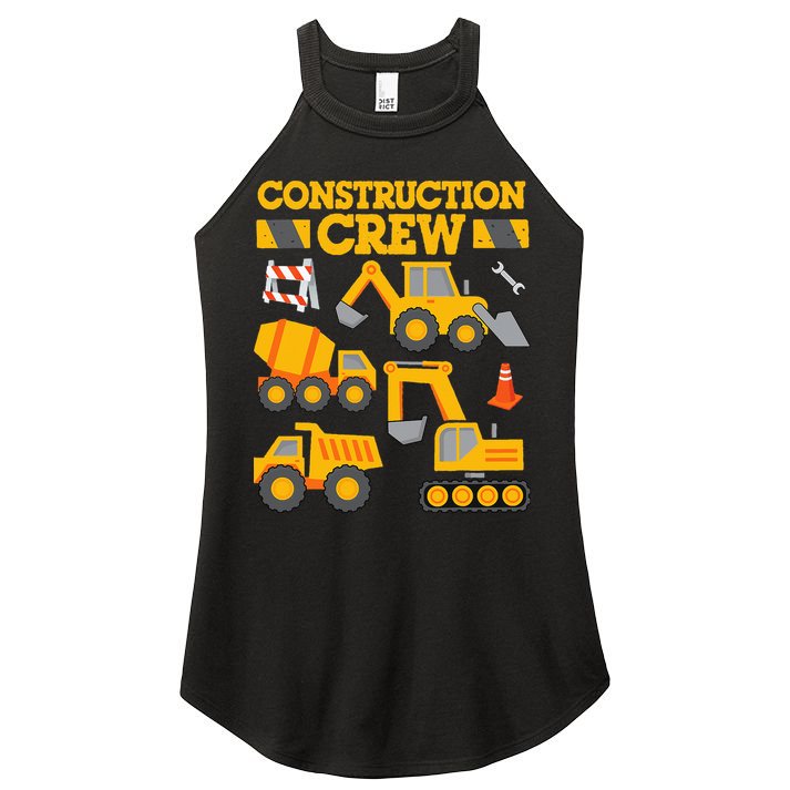 Construction Crew Worker Excavator Women's Perfect Tri Rocker Tank