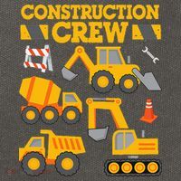 Construction Crew Worker Excavator Cotton Canvas Backpack
