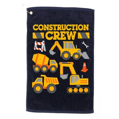 Construction Crew Worker Excavator Golf Towel