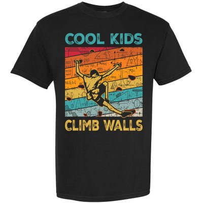 Cool Climb Walls Extreme Sport Rock Climbing Bouldering Garment-Dyed Heavyweight T-Shirt