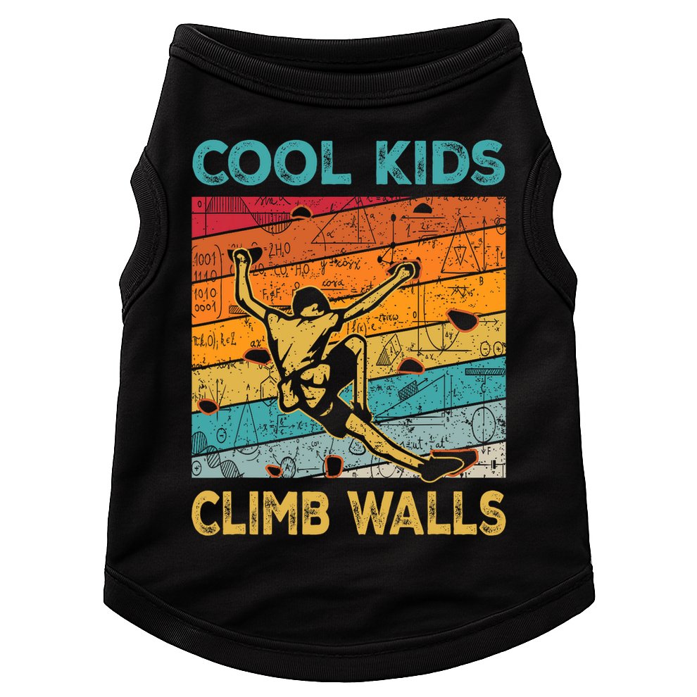 Cool Climb Walls Extreme Sport Rock Climbing Bouldering Doggie Tank