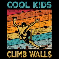 Cool Climb Walls Extreme Sport Rock Climbing Bouldering Cooling Performance Crew T-Shirt