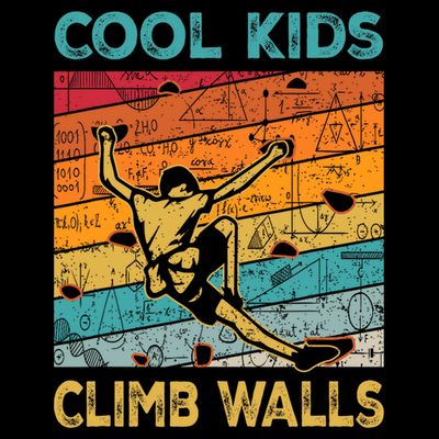 Cool Climb Walls Extreme Sport Rock Climbing Bouldering T-Shirt
