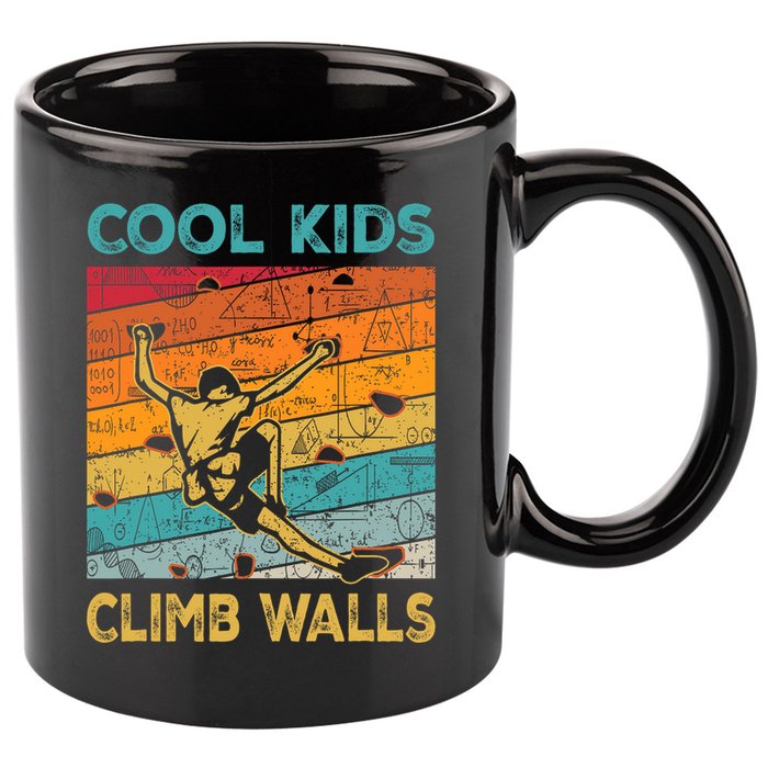 Cool Climb Walls Extreme Sport Rock Climbing Bouldering 11oz C Handle Ceramic Mug