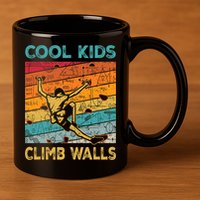 Cool Climb Walls Extreme Sport Rock Climbing Bouldering 11oz C Handle Ceramic Mug