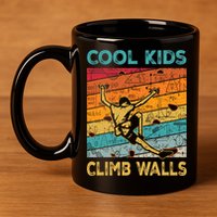 Cool Climb Walls Extreme Sport Rock Climbing Bouldering 11oz C Handle Ceramic Mug