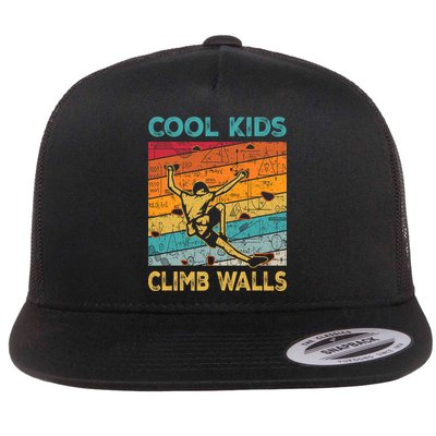Cool Climb Walls Extreme Sport Rock Climbing Bouldering Flatbill Hat