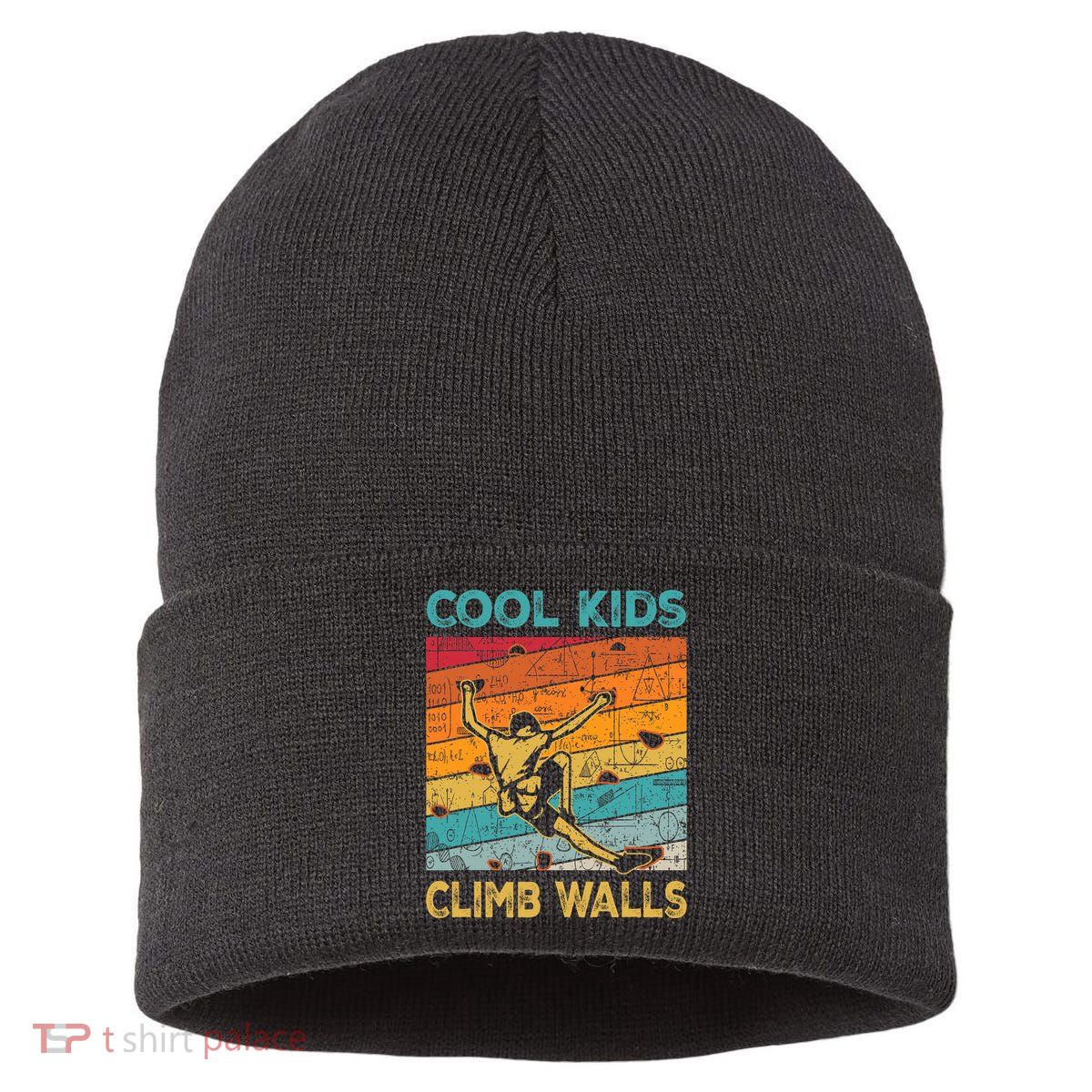 Cool Climb Walls Extreme Sport Rock Climbing Bouldering Sustainable Knit Beanie