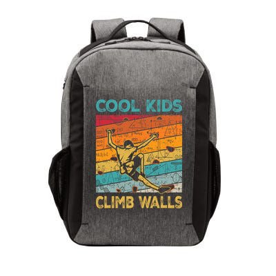Cool Climb Walls Extreme Sport Rock Climbing Bouldering Vector Backpack