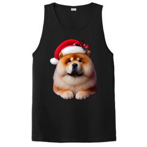 Chow Chow With Santa Hat Christmas Dog Owner Lover Xmas Mom Gift PosiCharge Competitor Tank