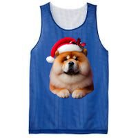 Chow Chow With Santa Hat Christmas Dog Owner Lover Xmas Mom Gift Mesh Reversible Basketball Jersey Tank