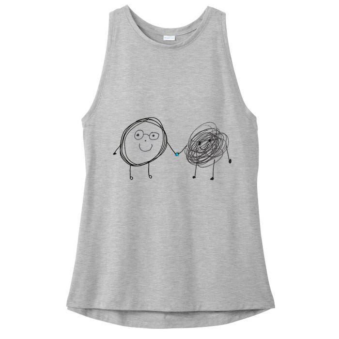 Connection. Calm With Chaos. Help Chaos With Connection. Ladies PosiCharge Tri-Blend Wicking Tank