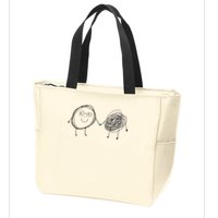 Connection. Calm With Chaos. Help Chaos With Connection. Zip Tote Bag