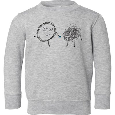 Connection. Calm With Chaos. Help Chaos With Connection. Toddler Sweatshirt