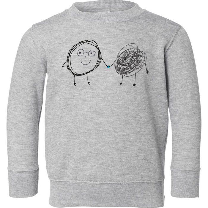 Connection. Calm With Chaos. Help Chaos With Connection. Toddler Sweatshirt