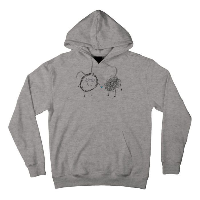 Connection. Calm With Chaos. Help Chaos With Connection. Tall Hoodie