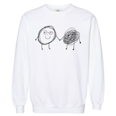 Connection. Calm With Chaos. Help Chaos With Connection. Garment-Dyed Sweatshirt