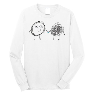 Connection. Calm With Chaos. Help Chaos With Connection. Long Sleeve Shirt