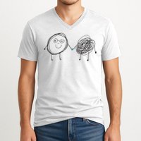 Connection. Calm With Chaos. Help Chaos With Connection. V-Neck T-Shirt