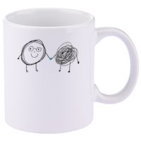Connection. Calm With Chaos. Help Chaos With Connection. 11oz C Handle Ceramic Mug