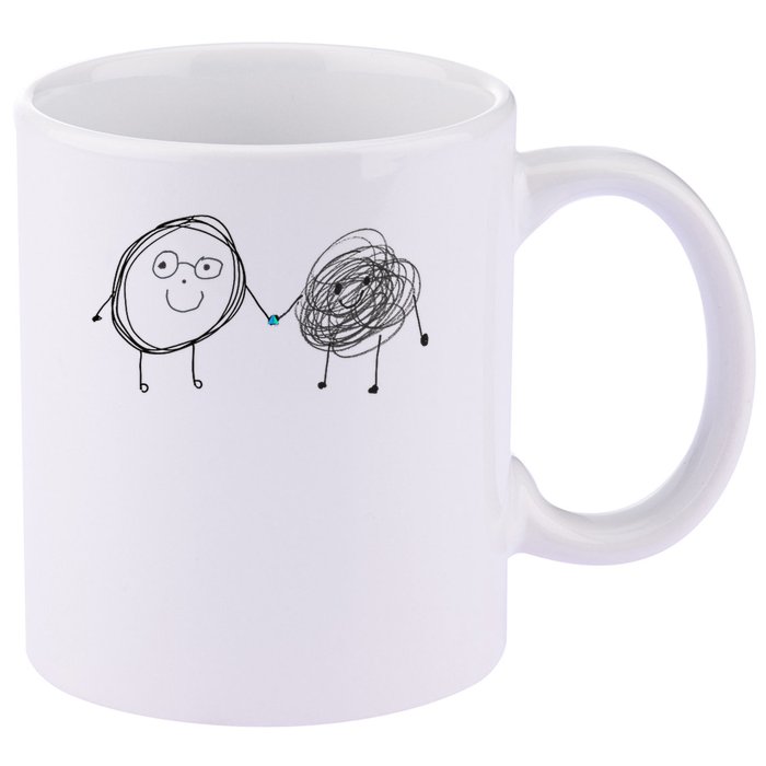 Connection. Calm With Chaos. Help Chaos With Connection. 11oz C Handle Ceramic Mug