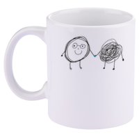 Connection. Calm With Chaos. Help Chaos With Connection. 11oz C Handle Ceramic Mug