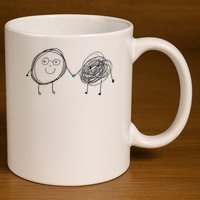 Connection. Calm With Chaos. Help Chaos With Connection. 11oz C Handle Ceramic Mug