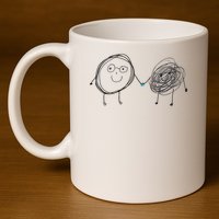 Connection. Calm With Chaos. Help Chaos With Connection. 11oz C Handle Ceramic Mug