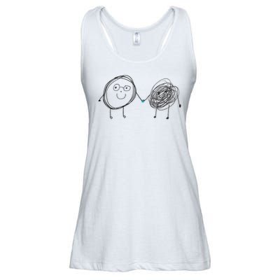 Connection. Calm With Chaos. Help Chaos With Connection. Ladies Essential Flowy Tank