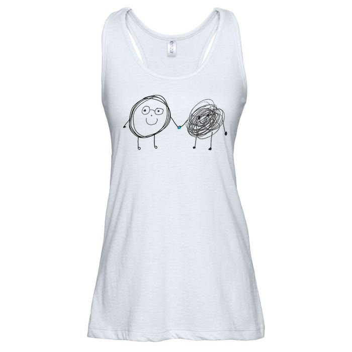 Connection. Calm With Chaos. Help Chaos With Connection. Ladies Essential Flowy Tank