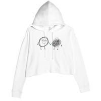 Connection. Calm With Chaos. Help Chaos With Connection. Crop Fleece Hoodie