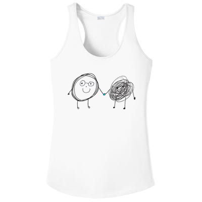Connection. Calm With Chaos. Help Chaos With Connection. Ladies PosiCharge Competitor Racerback Tank