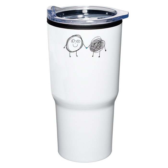 Connection. Calm With Chaos. Help Chaos With Connection. Tumbler