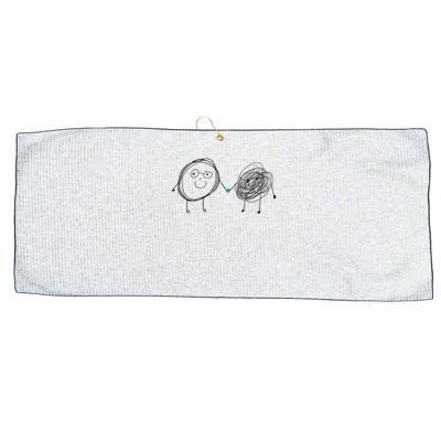 Connection. Calm With Chaos. Help Chaos With Connection. Large Microfiber Waffle Golf Towel