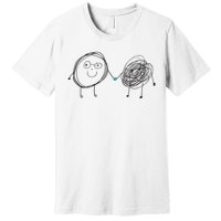 Connection. Calm With Chaos. Help Chaos With Connection. Premium T-Shirt