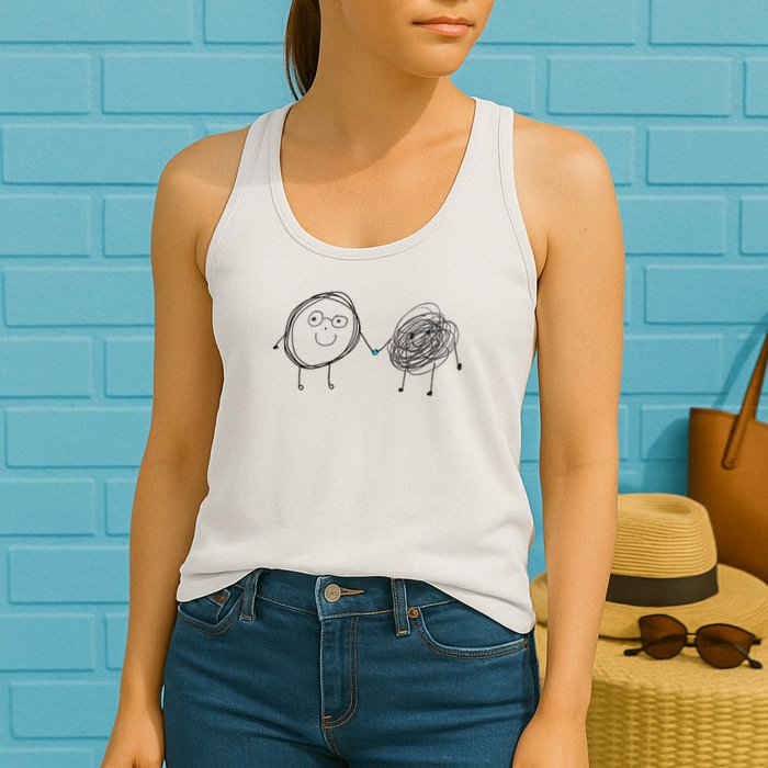 Connection. Calm With Chaos. Help Chaos With Connection. Womens Tank Top