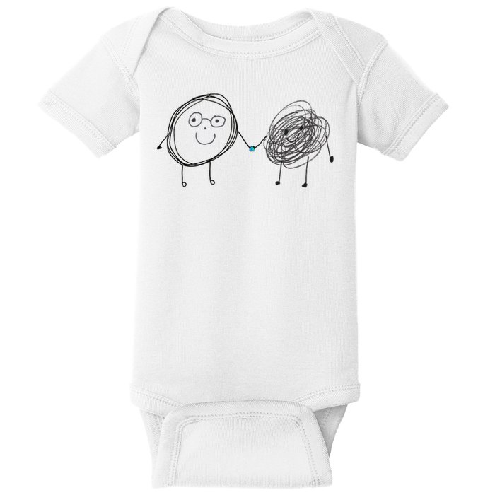 Connection. Calm With Chaos. Help Chaos With Connection. Baby Bodysuit