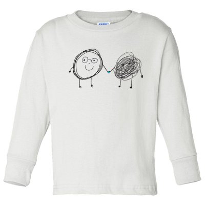 Connection. Calm With Chaos. Help Chaos With Connection. Toddler Long Sleeve Shirt