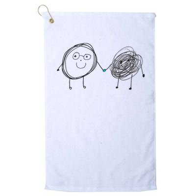 Connection. Calm With Chaos. Help Chaos With Connection. Golf Towel