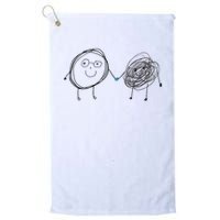Connection. Calm With Chaos. Help Chaos With Connection. Golf Towel