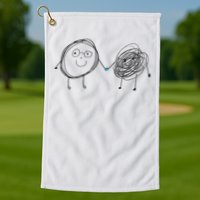 Connection. Calm With Chaos. Help Chaos With Connection. Golf Towel