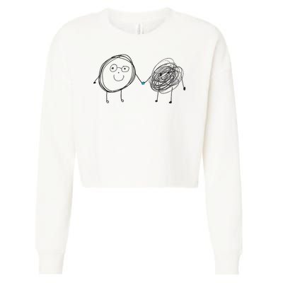 Connection. Calm With Chaos. Help Chaos With Connection. Cropped Pullover Crew