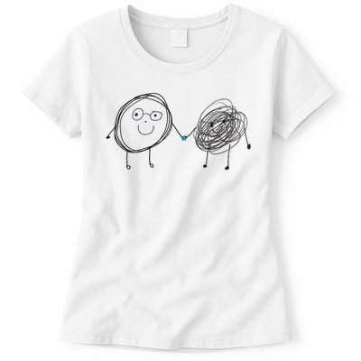 Connection. Calm With Chaos. Help Chaos With Connection. Womens T-Shirt