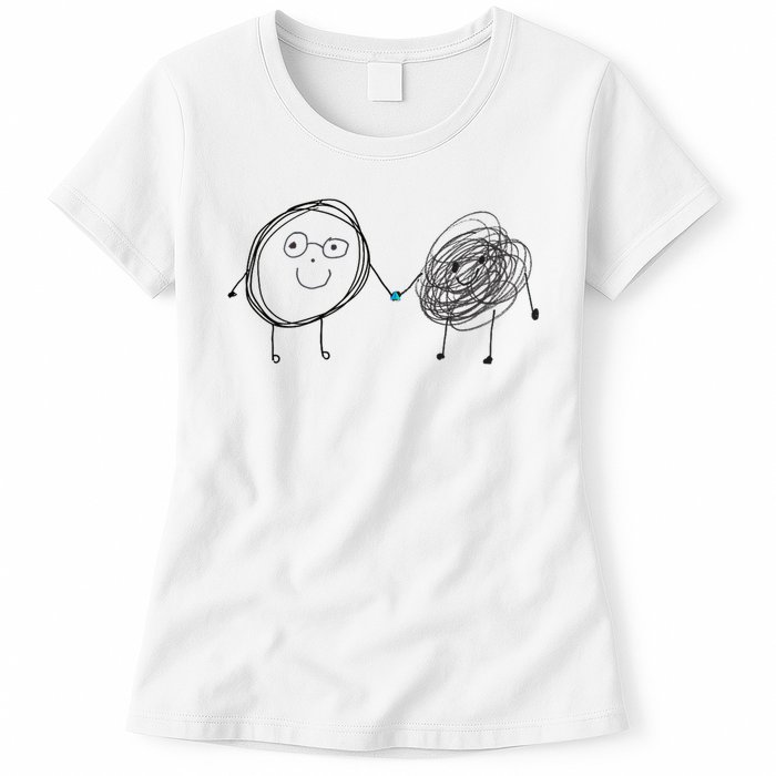 Connection. Calm With Chaos. Help Chaos With Connection. Womens T-Shirt