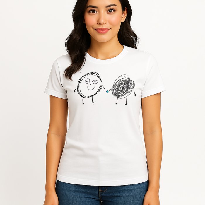 Connection. Calm With Chaos. Help Chaos With Connection. Womens T-Shirt