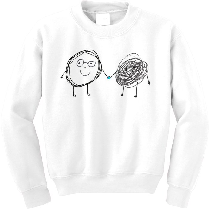 Connection. Calm With Chaos. Help Chaos With Connection. Kids Sweatshirt