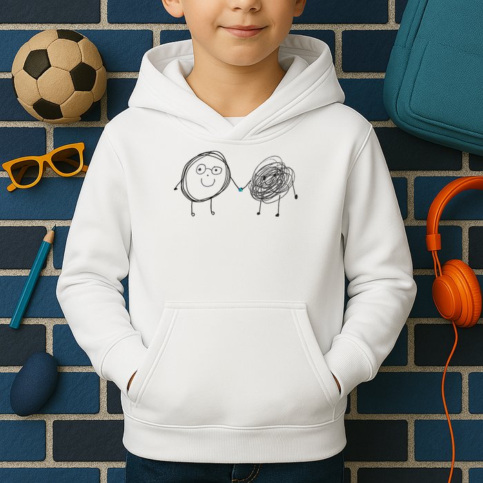 Connection. Calm With Chaos. Help Chaos With Connection. Kids Hoodie
