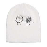 Connection. Calm With Chaos. Help Chaos With Connection. Short Acrylic Beanie