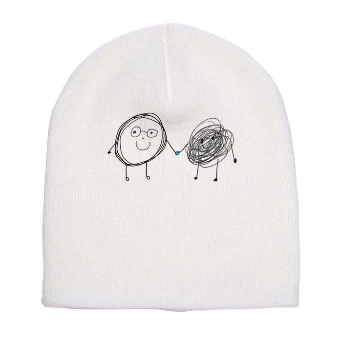 Connection. Calm With Chaos. Help Chaos With Connection. Short Acrylic Beanie