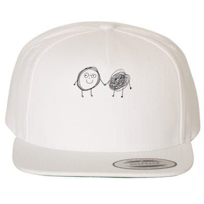 Connection. Calm With Chaos. Help Chaos With Connection. Wool Snapback Cap